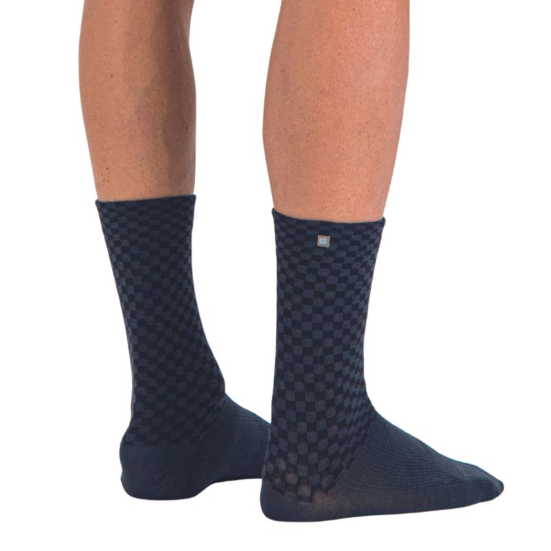 Sportful Calzini Sportful Checkmate winter nero/blu galaxy XL