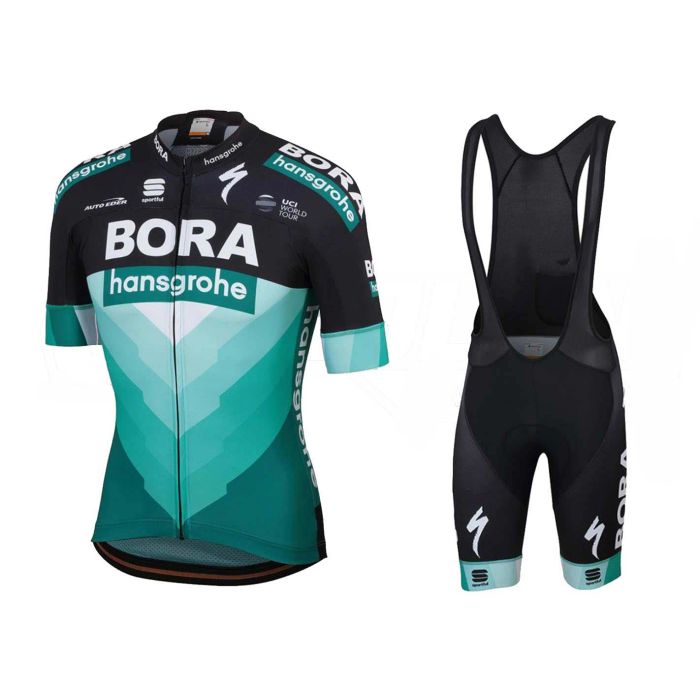 Completo Bodyfit team Bora nero/verde | SPORTFUL | Cingolani