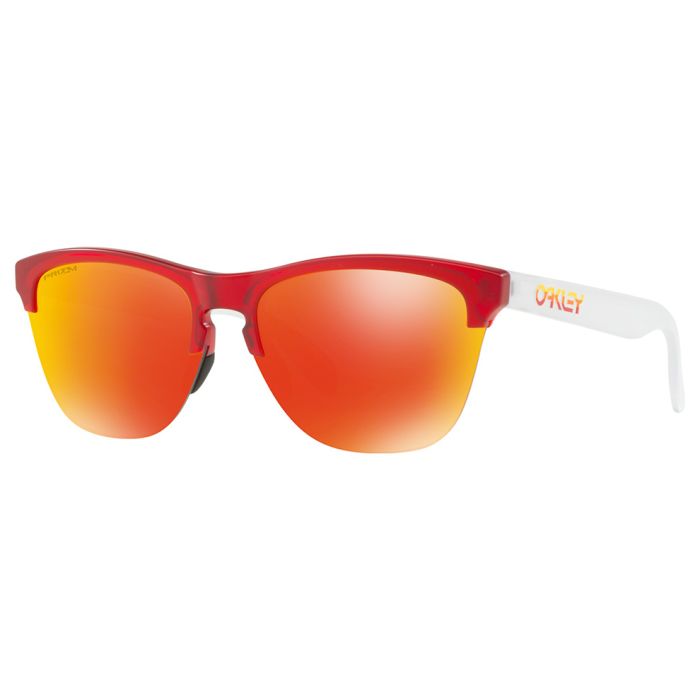 Frogskins lite grips collection matte translucent red lenti prizm ruby 2018  | OAKLEY | Cingolani