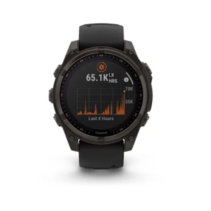 Garmin Fenix sapphire solar grigio scuro dlc cinturino nero