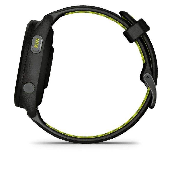 Cinturino Originale Garmin per Forerunner 255S, 265S, Venu 3S, 2S, vivoactive 4S e vivomove 3S, 18mm, Sgancio rapido, Silicone, Black & Slate