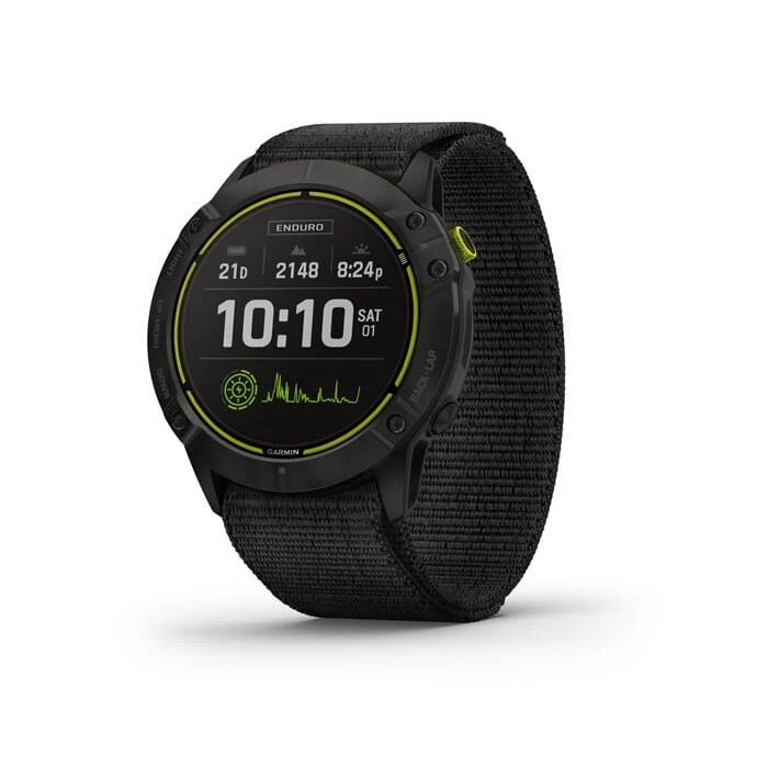 Garmin Enduro carbon grigio titanium cinturino UtraFit nero | GARMIN |  Cingolani