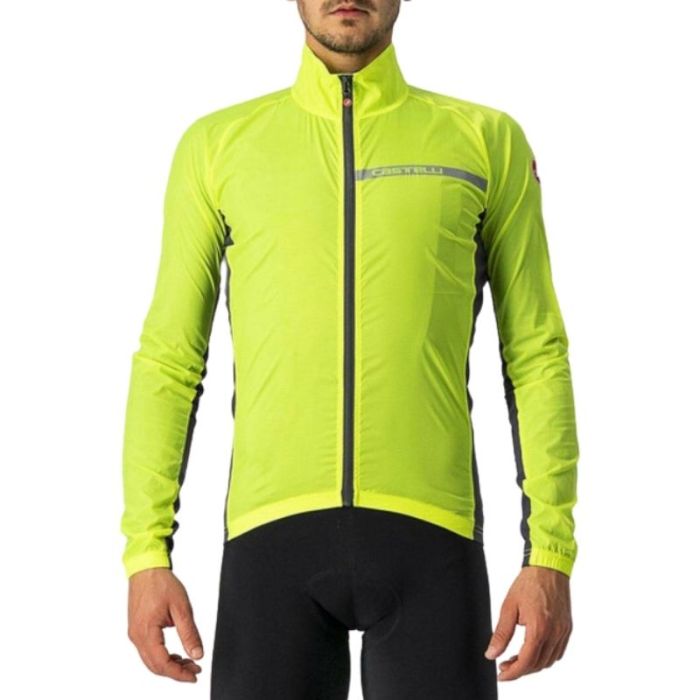 Mantellina Castelli Squadra stretch giallo fluo/grigio scuro  Primavera/Estate 2022 | CASTELLI | Cingolani