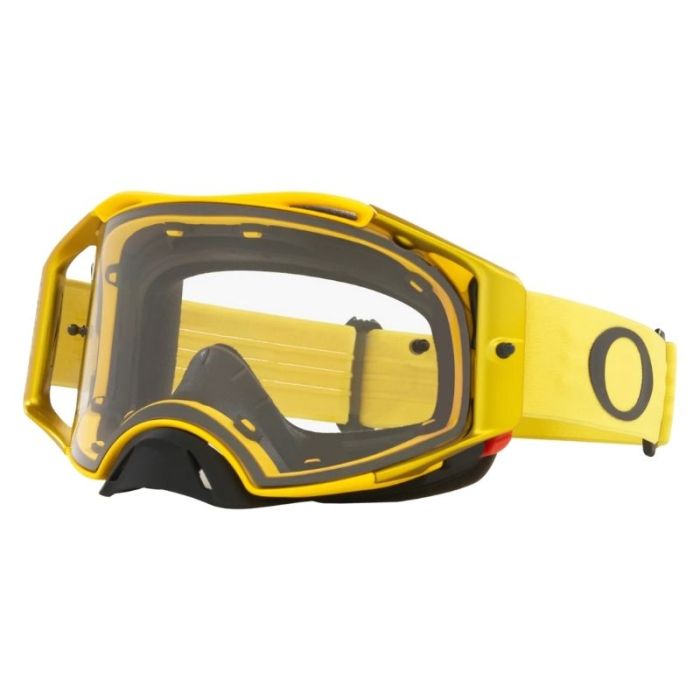 Maschera Oakley Airbrake mx moto giallo lente clear 2022 | OAKLEY |  Cingolani