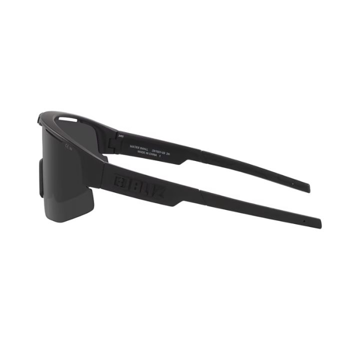 Occhiali Sportivi Matrix Small CAT.3 - Lenti Ice Blue, Montatura Nera, Per Ciclismo, Sci, Multisport