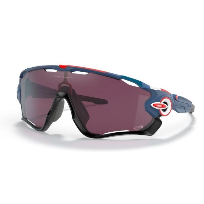 Occhiali Oakley Jawbreaker Tour de France collection poseidon lente prizm  road nero 2021 | OAKLEY | Cingolani