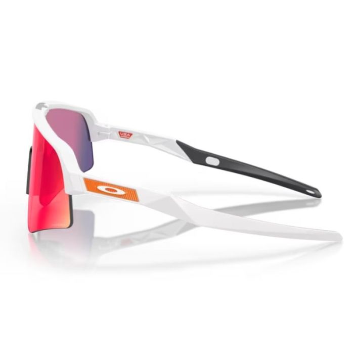 Occhiali Oakley Sutro lite sweep bianco opaco lente prizm road