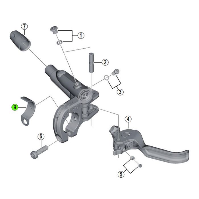 Manete Freio A Disco Shimano Xtr Bl-m9000 Com Mangueiras