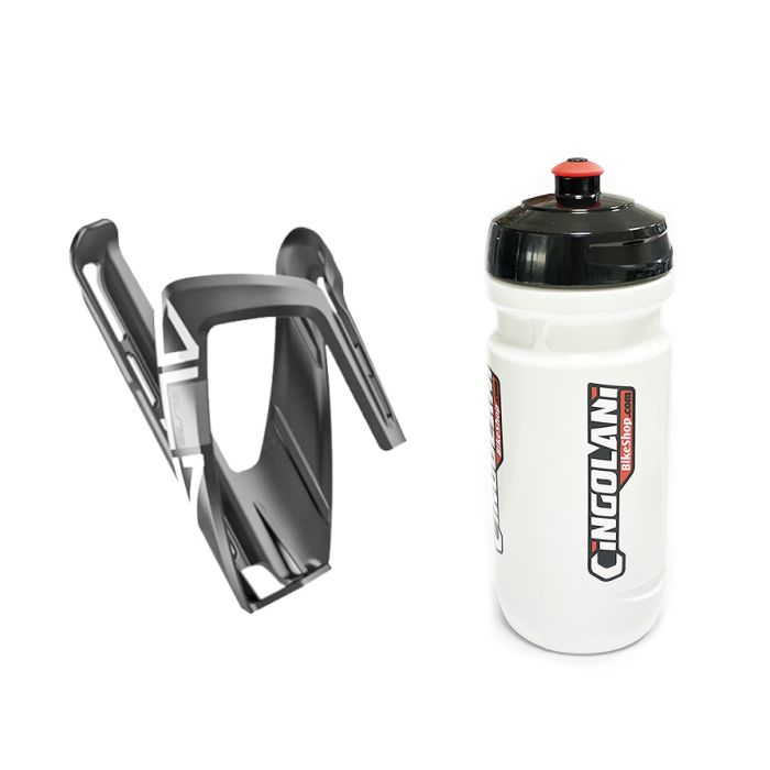 Borraccia Cingolani bianca portaborraccia elite ala