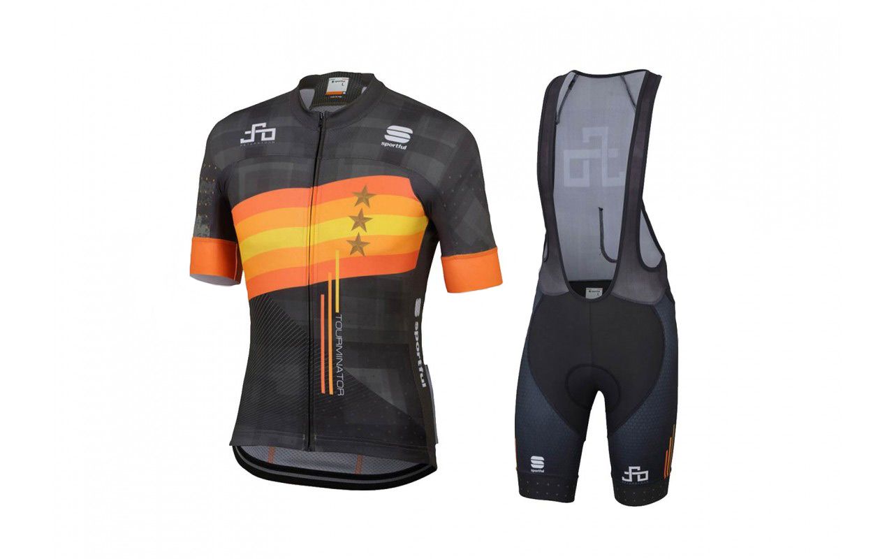 Completo Sagan stars bodyfit team Peter Sagan line verde/arancione |  SPORTFUL | Cingolani