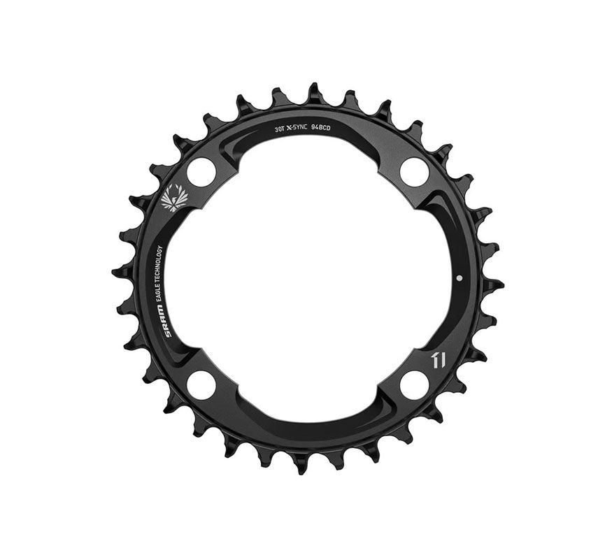 Corona Ellittica Wolf Tooth 107 BCD Per SRAM - Dente Di Lupo Ovale, 107mm, Nuova - Foto 2