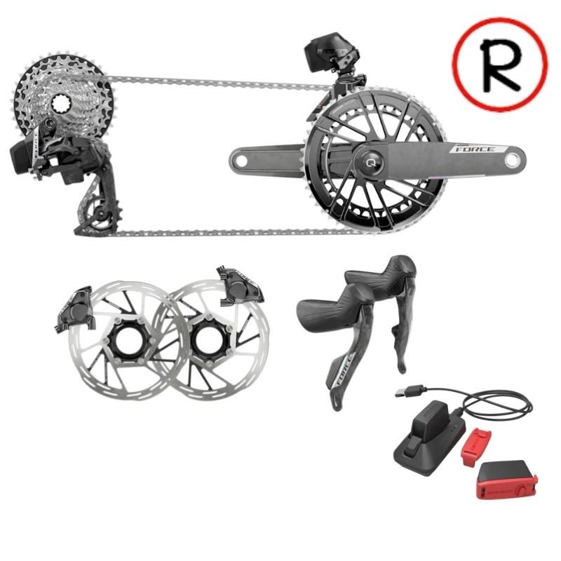 Guarnitura Misuratore Potenza SRAM Force AXS &ndash; 48/35 Denti, 167,5 Mm &ndash; Carbonio