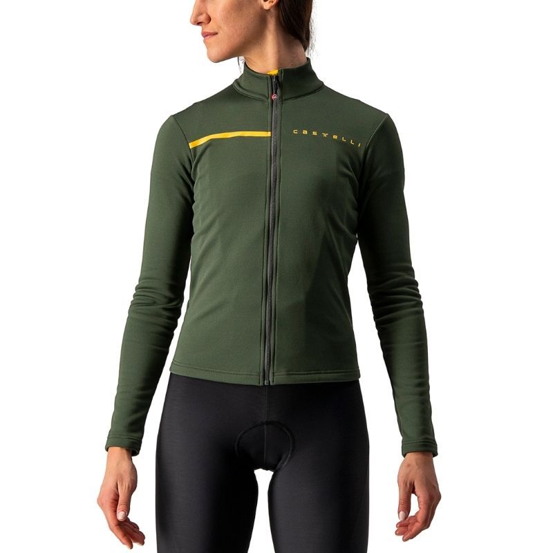 Maglia manica lunga Castelli Sinergia 2 fz donna verde militare  Autunno/Inverno 2021/2022 | CASTELLI | Cingolani