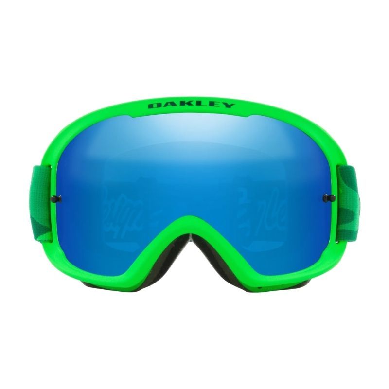 Maschera Oakley O-Frame 2.0 pro mtb star dazzle verde lente nero ghiaccio  iridium Troy Lee designs collection 2021 | OAKLEY | Cingolani