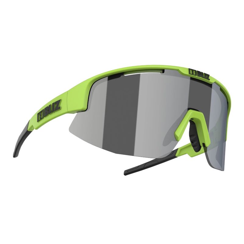 Occhiali Bliz Matrix verde fluo lenti grigio con argento mirror 2021 | BLIZ  | Cingolani