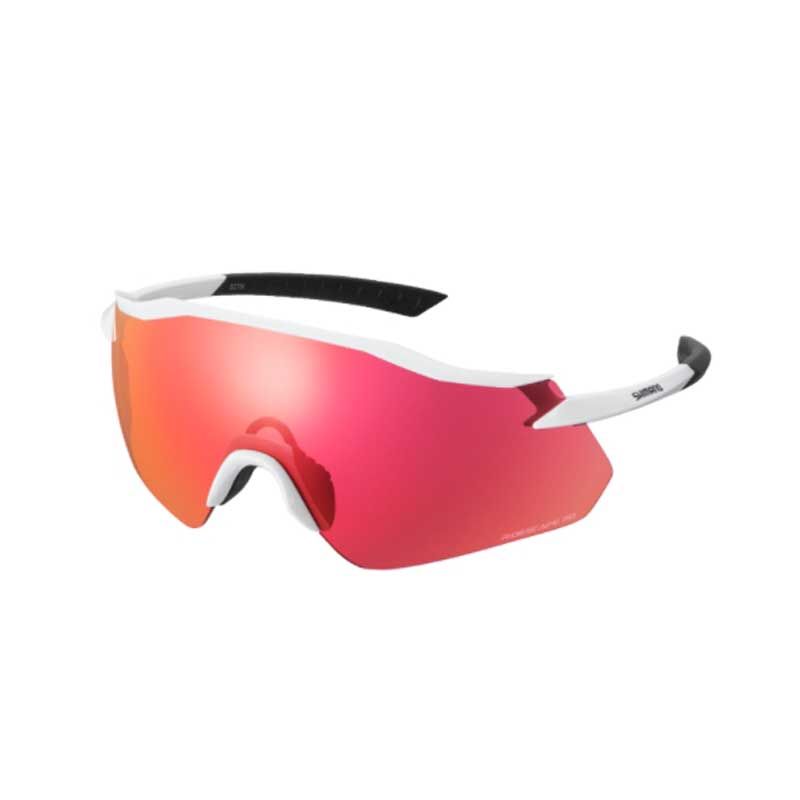 Occhiali Shimano Equinox Eqnx4 bianco lente ridescape rosso 2021 | SHIMANO  | Cingolani