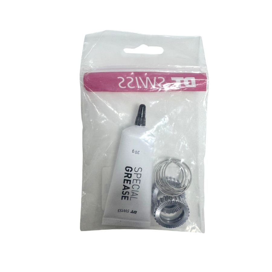 Kit Cricchetto Stella 54t Kit Aggiornamento Mozzo Cricchetto A Stella 54t - 2 Cricchetti, 2 Molle E Grasso, Per Mozzi DT Svizzeri, Colore Argento Cricchetto 54 Denti Mozzo