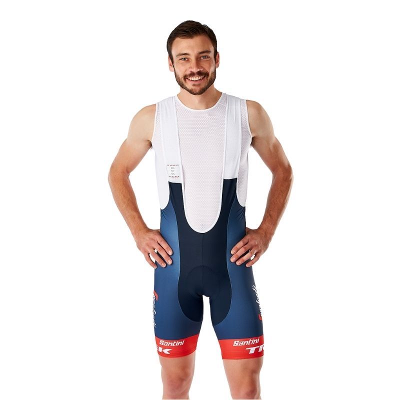 Salopette Santini Trek-Segafredo team replica blu scuro Primavera/Estate  2022 | TREK | Cingolani