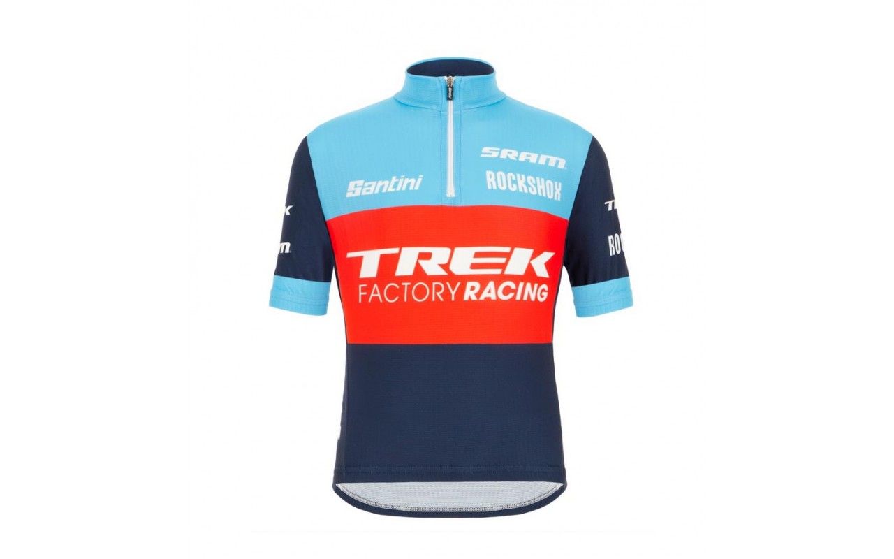 Maglia Santini Trek factory racing xc team replica bambino blu/azzurro  Primavera/Estate 2021 | TREK | Cingolani