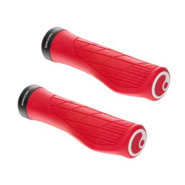 ESI Épais Montagne Silicone Guidon Poignées 130mm Rouge Vtt Mtn Vélo
