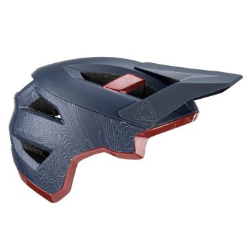 2 Adesivi Leatt Per Casco Enduro Mountain Bike - Rosso - Foto 2