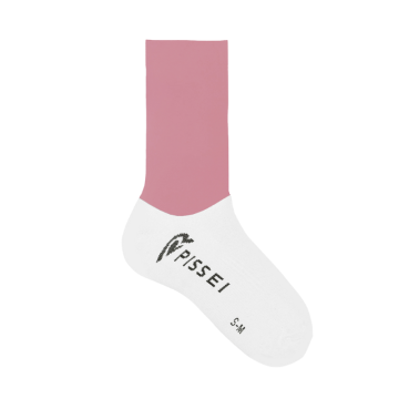Chaussettes Cyclisme Primo Pois Kom - Made In Italy - Taille 37/41 - Blanc/Rouge - Neuves