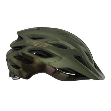 Casco Met Veleno mips verde oliva iridescente