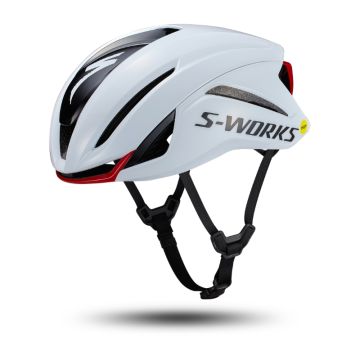 Casco Specialized S-works Evade 4 bianco/rosso