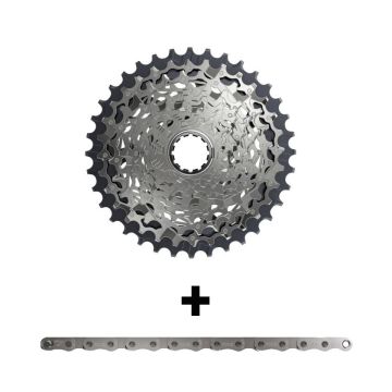 Sram Cassette 12v. axs force xg-1270 10-33 pour corps xdr (empreinte