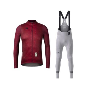 Maglia Ciclismo Uomo Manica Lunga Termica - Multicolore Antivento