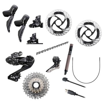 Gruppo Shimano Dura-ace 9200 di2 12v cl 140/160 11-34 senza guarnitura