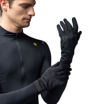 Alé Cycling Guanti invernali unisex Klimatik in neoprene, nero, M/L