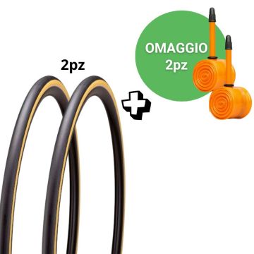 Biglumin 2 Pezzi Camera D'aria Bici Da Corsa 700x18-32C Tubolare - 3