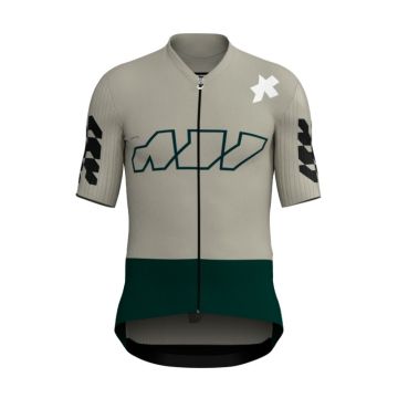 Maglia Assos Equipe RS S11 Something to say grigio almond milk