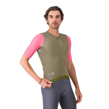 Maglia Castelli Corretto marrone/rosa Giro d'Italia-bianco