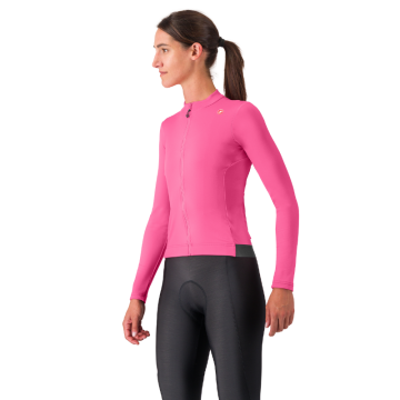 Castelli Unltd Trail W Jrs, Maglia Lunga Donna, Bordeaux