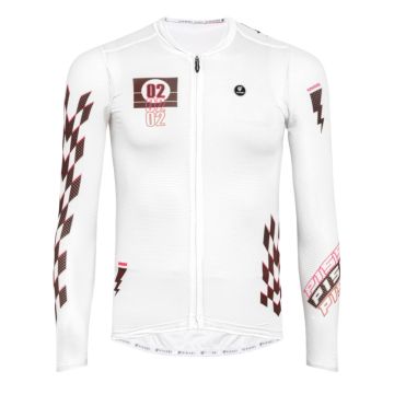 Maglia manica lunga Pissei Thunder ltd bianco