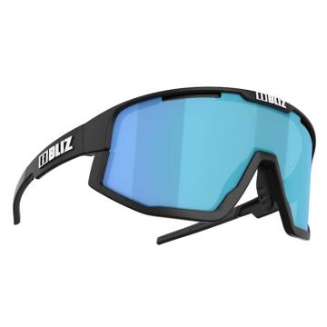 Occhiali Bliz Fusion nero opaco lenti grigio/blu mirror
