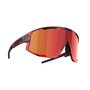 Occhiali Bliz Fusion rosso trasparente lente marrone/rosso mirror