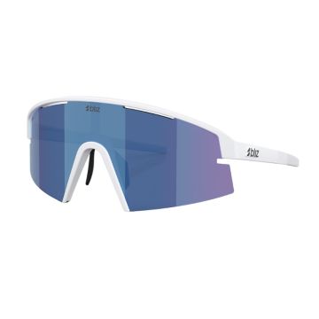 Occhiali Bliz P006 bianco opaco lente smoke/blu multi