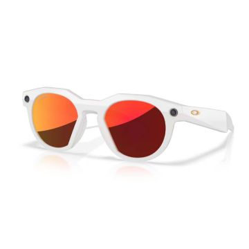 Occhiali Oakley Meta Hstn grigio chiaro lente prizm ruby