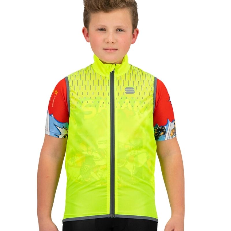 Sportful Gilet Sportful Reflex bambino giallo fluo XXL