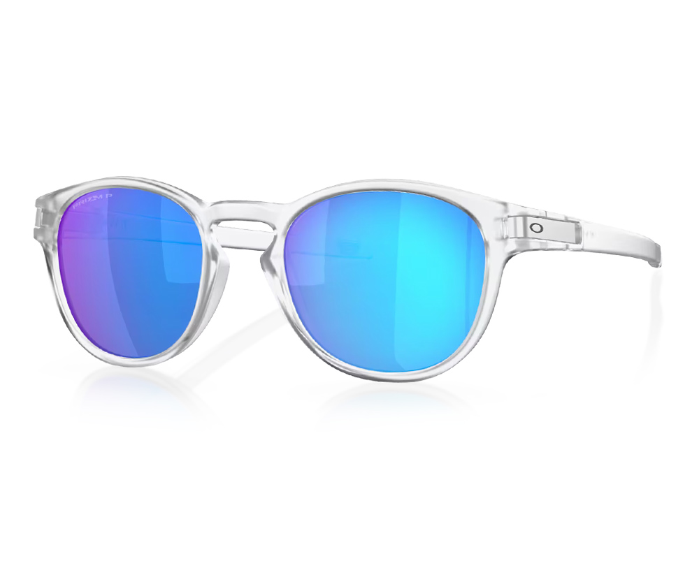 Oakley Occhiali Oakley Latch trasparente opaco lenti prizm sapphire polarized