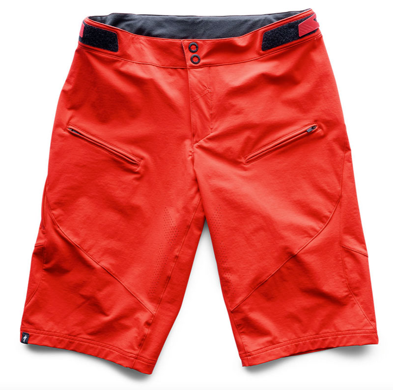 Pantaloni corti Enduro pro con fondello rosso