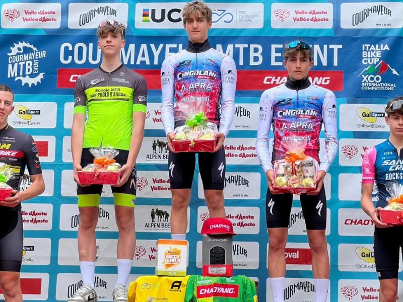 TEAM CINGOLANI SPECIALIZED: Tommaso Cingolani vince e terzo posto per Filippo Cingolani, a Courmayeur (X.C.O.)!