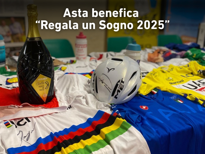 L’asta benefica “Regala un Sogno 2025” entra ufficialmente nel vivo e si conferma uno degli appuntamenti solidali più attesi dagli appassionati di ciclismo. 