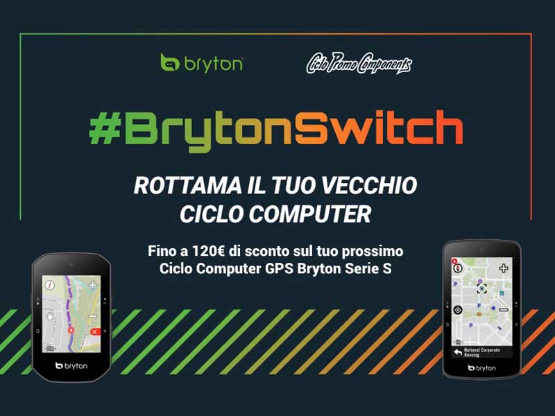 Rottamazione Bryton - Fino a 120€ di sconto per il tuo nuovo ciclocomputer!