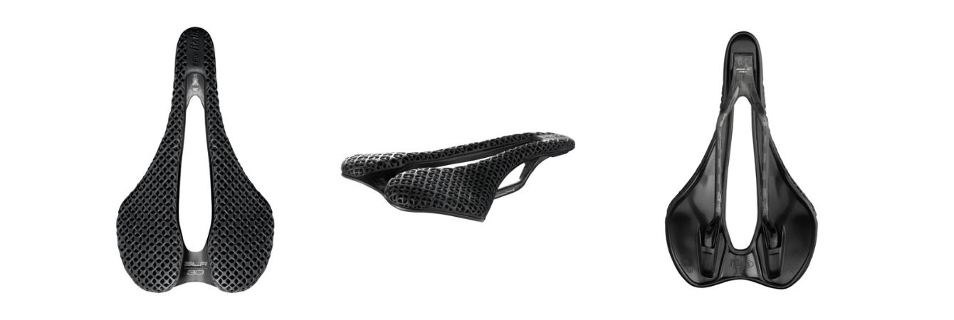 Sella RYET In Carbonio Stampata 3D &ndash; 175g &ndash; 245x143mm &ndash; Per Bici Da Corsa, Mtb, Ghiaia